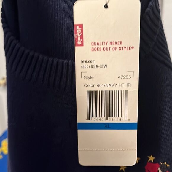 Vintage 2003 Levi’s Blue Euro Equestrian Brand New Sweater - Picture 11 of 12